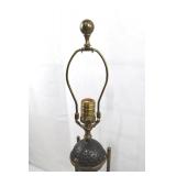 Wildwood Vintage Golf Lamp - 27in Brass, 3-Way Bulb, Golf Ball Center