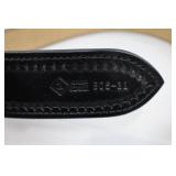 Bianchi Leather Gun Belt - Brass Buckle, Not Used - Size 38