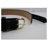 Bianchi Leather Gun Belt - Brass Buckle, Not Used - Size 38