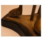 Wildwood Vintage Golf Lamp - 27in Brass, 3-Way Bulb, Golf Ball Center