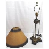 Wildwood Vintage Golf Lamp - 27in Brass, 3-Way Bulb, Golf Ball Center