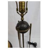 Wildwood Vintage Golf Lamp - 27in Brass, 3-Way Bulb, Golf Ball Center