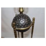 Wildwood Vintage Golf Lamp - 27in Brass, 3-Way Bulb, Golf Ball Center