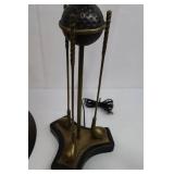 Wildwood Vintage Golf Lamp - 27in Brass, 3-Way Bulb, Golf Ball Center