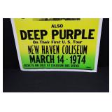 Aerosmith & Deep Purple Concert Poster 1974 - New Haven Coliseum