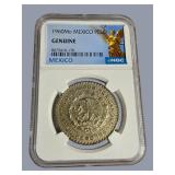 1960 Mexico Silver Peso Coin – NGC Certified Genuine – 10% Silver – Historic Coin