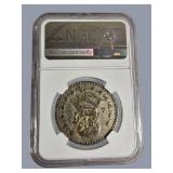 1961 Mexico Silver Peso – NGC Certified Genuine – 10% Silver – Classic Coin