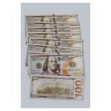 2010 Native American $1 Silver Enriched Coin w/ Certification + $100 Bill Replica Lot