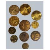 Vintage Token & Medallion Collection Lot – Las Vegas, Apollo, Bicentennial & More