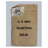 U.S. Mint Minnesota State Quarter Bag – $25 Face – Unsearched