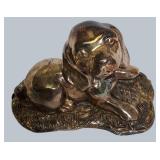 .999 Silver-Coated Beagle Puppy Figurine – Adorable & Unique!