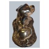 .999 Silver-Coated Beagle Puppy Figurine – Adorable & Unique!