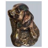 .999 Silver-Coated Beagle Puppy Figurine – Adorable & Unique!