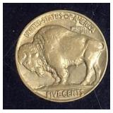 1914 Buffalo Nickel in Display – 100+ Year Old Classic!