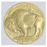 1914 Buffalo Nickel in Display – 100+ Year Old Classic!