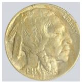 1914 Buffalo Nickel in Display – 100+ Year Old Classic!