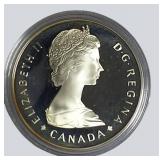 1985 Canada Silver Dollar – National Parks Moose Proof in Case!