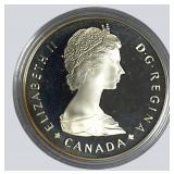 1985 Canada Silver Dollar – National Parks Moose Proof in Case!