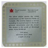 1985 Canada Silver Dollar – National Parks Moose Proof in Case!