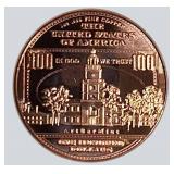 1776–1976 Bicentennial $100 Copper Round – Franklin Tribute!