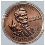 NOVELTY LINCOLN CENT – “END OF THE PENNY” DESIGN – UNIQUE COLLECTIBLE TOKEN