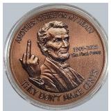 NOVELTY LINCOLN CENT – “END OF THE PENNY” DESIGN – UNIQUE COLLECTIBLE TOKEN