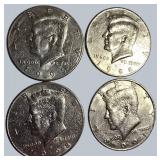 Lot of 7 Kennedy Error Half Dollars – Crease Strikes!