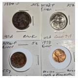 Huge 20-Coin Error & Oddities Lot – Cool Variety Collection!