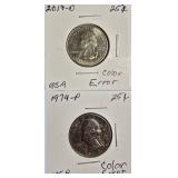 Huge 20-Coin Error & Oddities Lot – Cool Variety Collection!