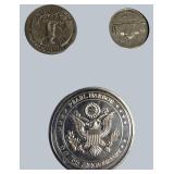 Stunning Pearl Harbor Tribute Collection – Silver Coins, WWII Medal, Stamp & Historic Display!