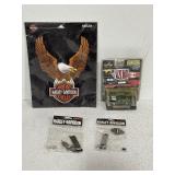 Harley Davidson Items and Die Cast Car