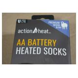 Action Heat Unisex AA Battery Heated Socks - L/XL