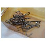 *10* Mustad 2.25" Treble Hi Steel Hooks