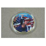 President Donald Trump Colorized Coin
