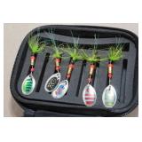 Set of 10 Spinner Baits in Case