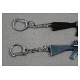 *2* Mini Metal AK-47 Keychains - 4.5" Long