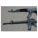 *2* Mini Metal AK-47 Keychains - 4.5" Long