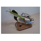 Handmade Lead Glass Mallard Night Light