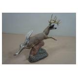 Leaping Deer Statue