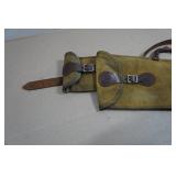 Antique Canvas and Leather Take Down Rifle Gun Case