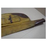 Antique Canvas and Leather Take Down Rifle Gun Case
