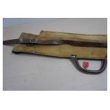 Antique Canvas and Leather Take Down Rifle Gun Case