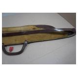 Antique Canvas and Leather Take Down Rifle Gun Case