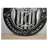 Steel Plate United States Merchant Marines Logo Sign