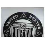 Steel Plate United States Merchant Marines Logo Sign