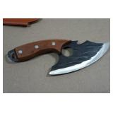 Rolled Carbon Steel Finger Hole Hunting Knife