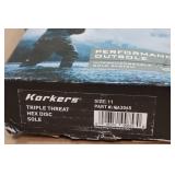 Korkers Interchangeable Sole System Triple Hex Disc - Size 11