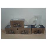 Set of Four Lucky Shot Pint Glasses - Firearm Owners Killed No One