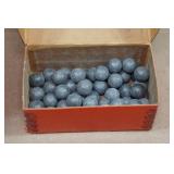 46 Hornady .451" Lead Balls with 38 Percussion Caps