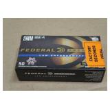 50 Federal Premium LE 9mm Luger +P 124 Gr Tactical HST Ammo